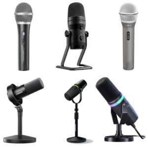 six of the best USB/XLR dynamic microphones for podcast recording